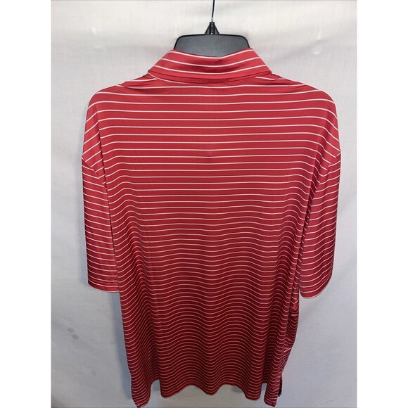 Ralph Lauren RLX Men’s Golf Polo Shirt Size 2XL Red Striped Athleisure Tennis - Picture 8 of 12